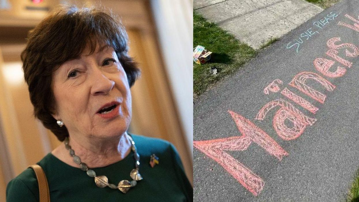 Sen. Collins Calls Cops After Finding Pro-Abortion Chalk Message On Sidewalk Outside Her Home