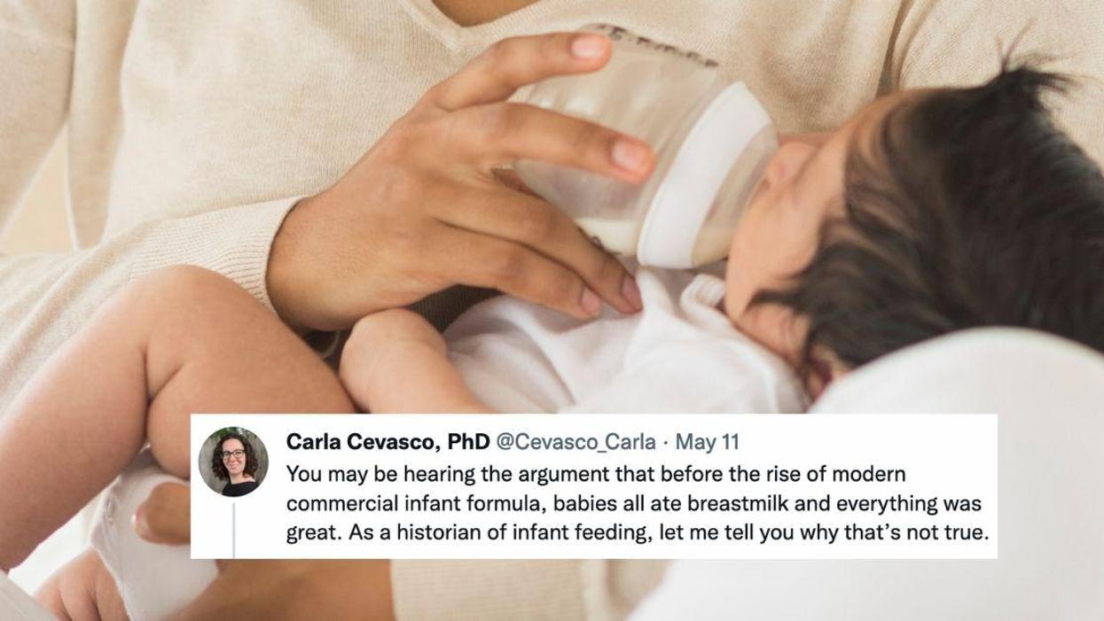 History Professor Dismantles Notion That All Babies Ate Breastmilk Before Modern Baby Formula Was Invented