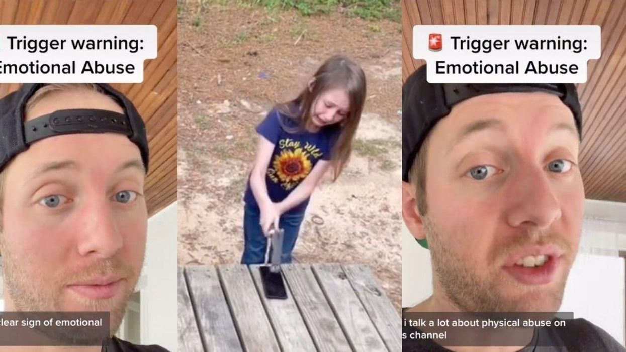 Guy Calls Out TikTok Dad's 'Emotional Abuse' After He Forced Daughter To Break Her Phone With Hammer