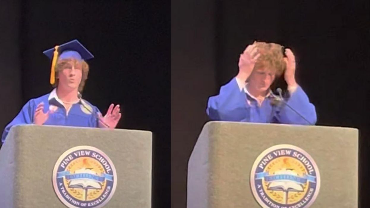 Florida Teen Uses His 'Curly Hair' As A Euphemism For Being Gay In Defiant Graduation Speech
