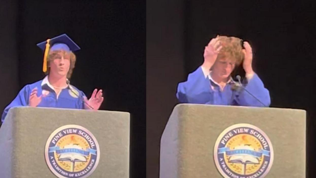 Florida Teen Uses His 'Curly Hair' As A Euphemism For Being Gay In Defiant Graduation Speech
