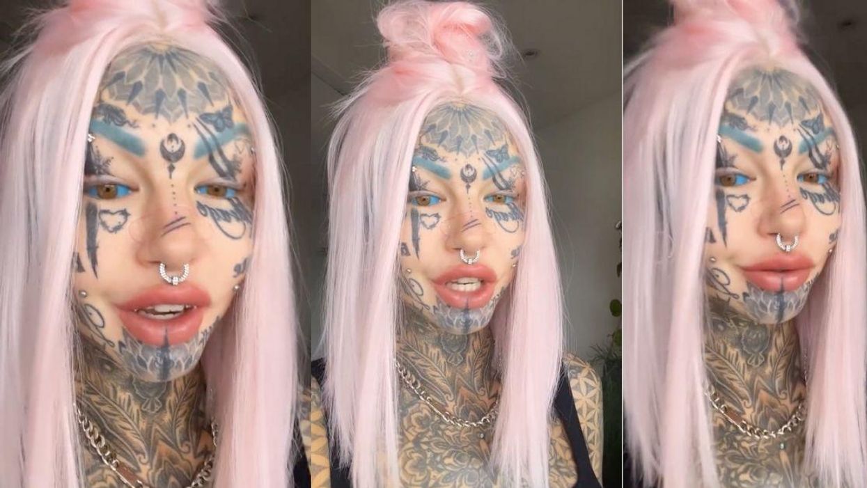 Woman Who Tattooed Her Eyeballs Blue Says She Cried Blue Tears After Procedure Was 'Botched'