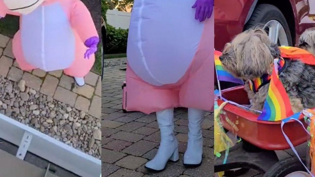 TikToker's Town Doesn't Celebrate Pride—So Their Supportive Mom Puts On A 'Parade' Of Her Own
