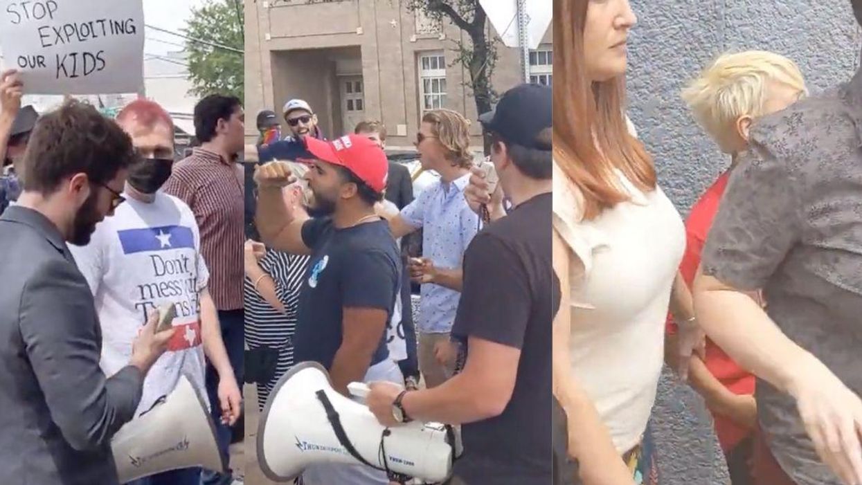 Group Of 'Christofacists' Harasses Families At Dallas Gay Bar's Pride Drag Show In Alarming Videos