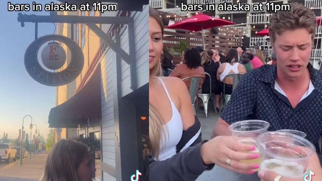 Eye-Opening TikTok Shows What Bars In Alaska Look Like When It's Still Light Out At 11PM
