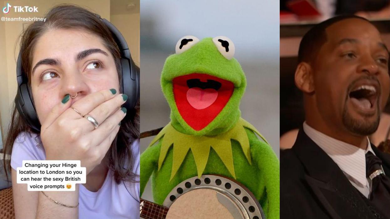 TikToker Floored By Guy On Hinge's Impression Of Kermit The Frog As Will Smith At The Oscars
