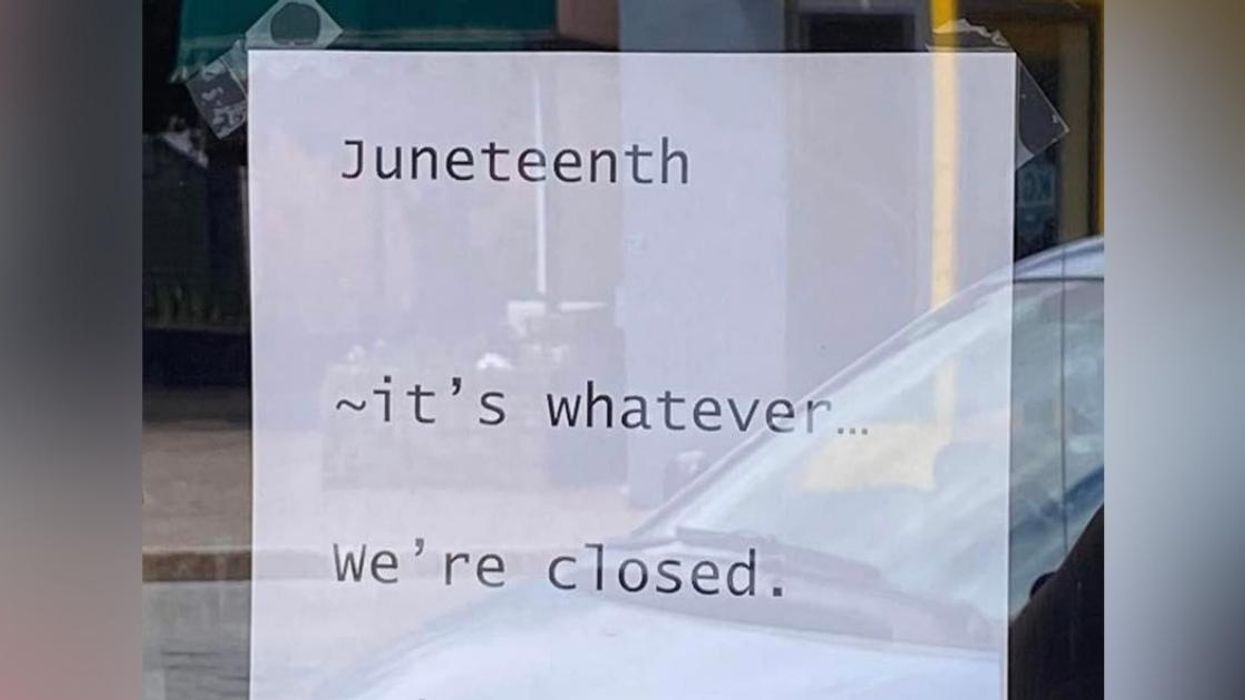 Insurance Company In Hot Water After Posting Racist Juneteenth Sign About 'Fried Chicken & Collard Greens'