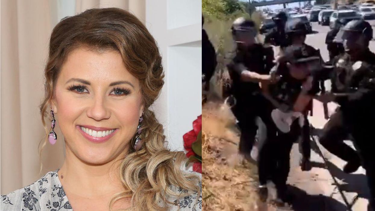 Video Shows LAPD Throwing 'Full House' Star Jodie Sweetin To The Ground At Roe Protest