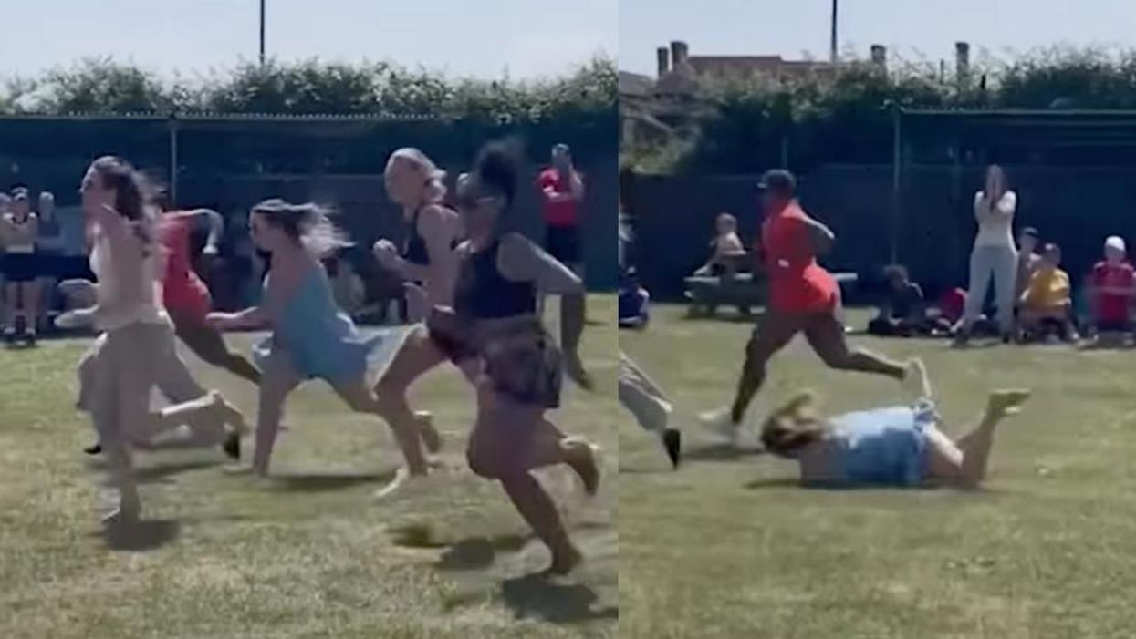 Mom Goes Viral For Accidentally Mooning Daughter's School—So They Gave Her A Trophy For It