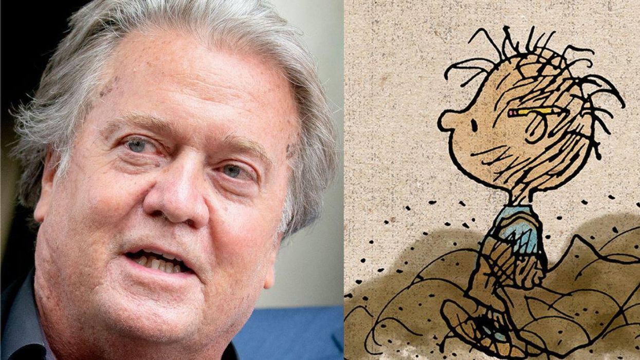 Someone Drew Pigpen Into A Courtroom Sketch Of 'Steve Bannon Appearing In Court'–And Everyone Had The Same Response