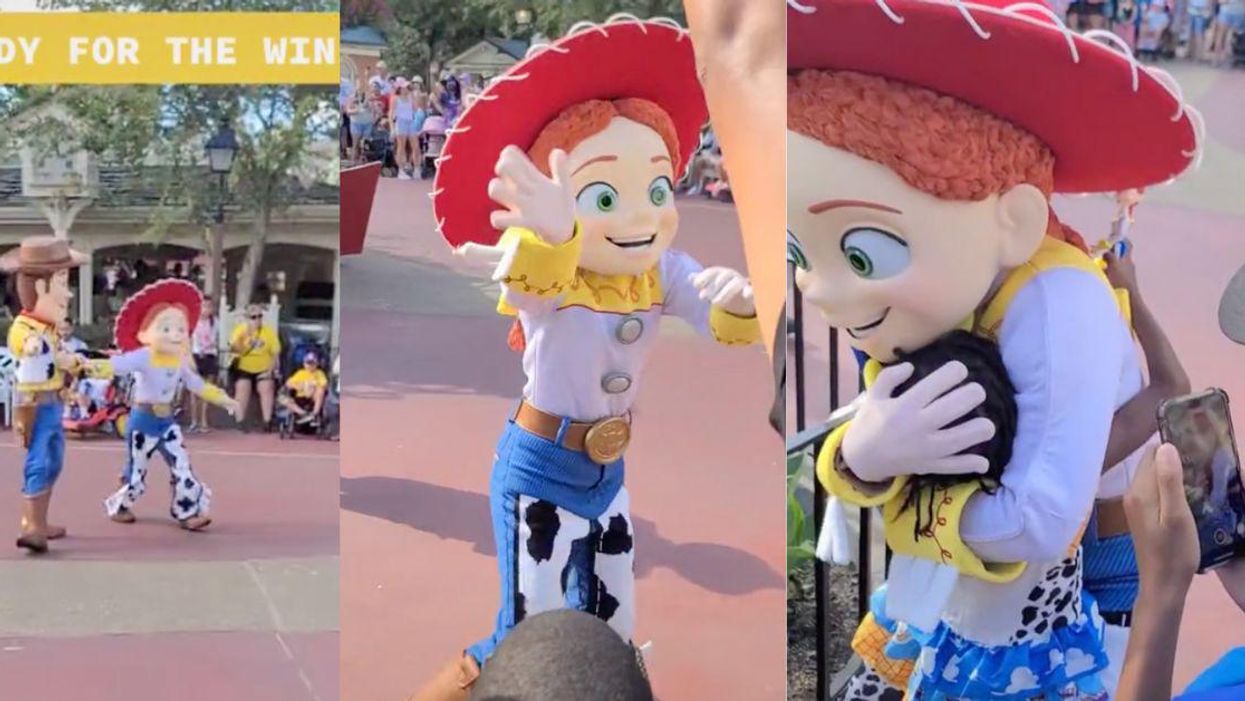 Disney World Woody Goes Viral For Making Sure Jessie Doesn't Miss Young Black Fan Waving To Her