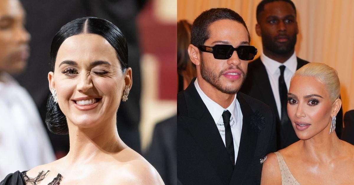 Katy Perry Jokingly Apologizes To Kim K. After TikTok Trend Declares Pete Davidson Her 'Lover'