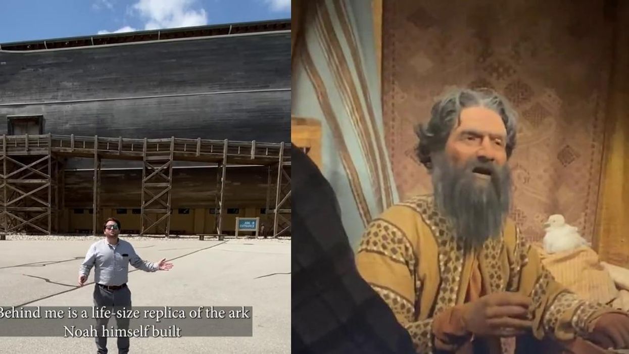Video Of Creationist Museum's Replica Of Noah's Ark Claiming There Were Dinosaurs On Board Is Truly Mind-Boggling