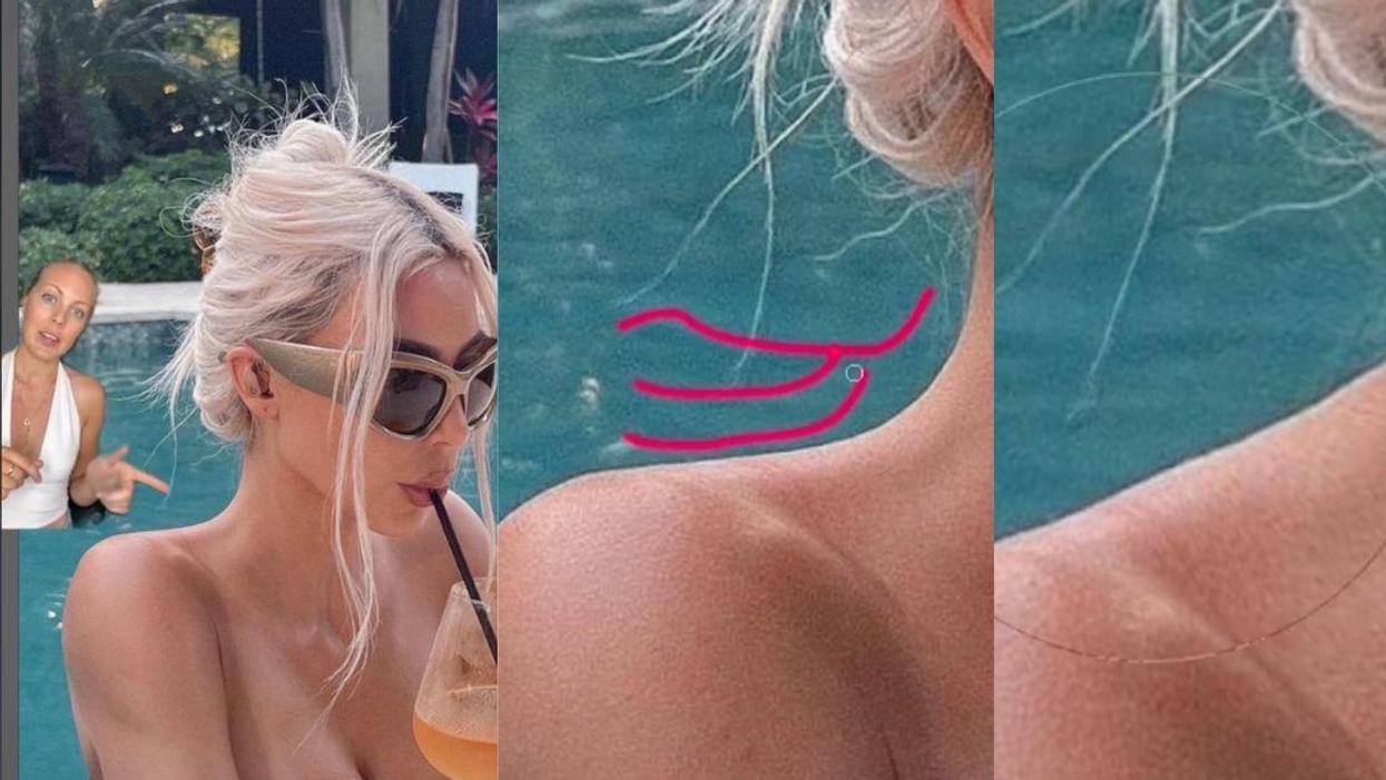 Photographer Expertly Calls Out Kim K. For Bizarrely Photoshopping Out Her Shoulder Muscle On Instagram
