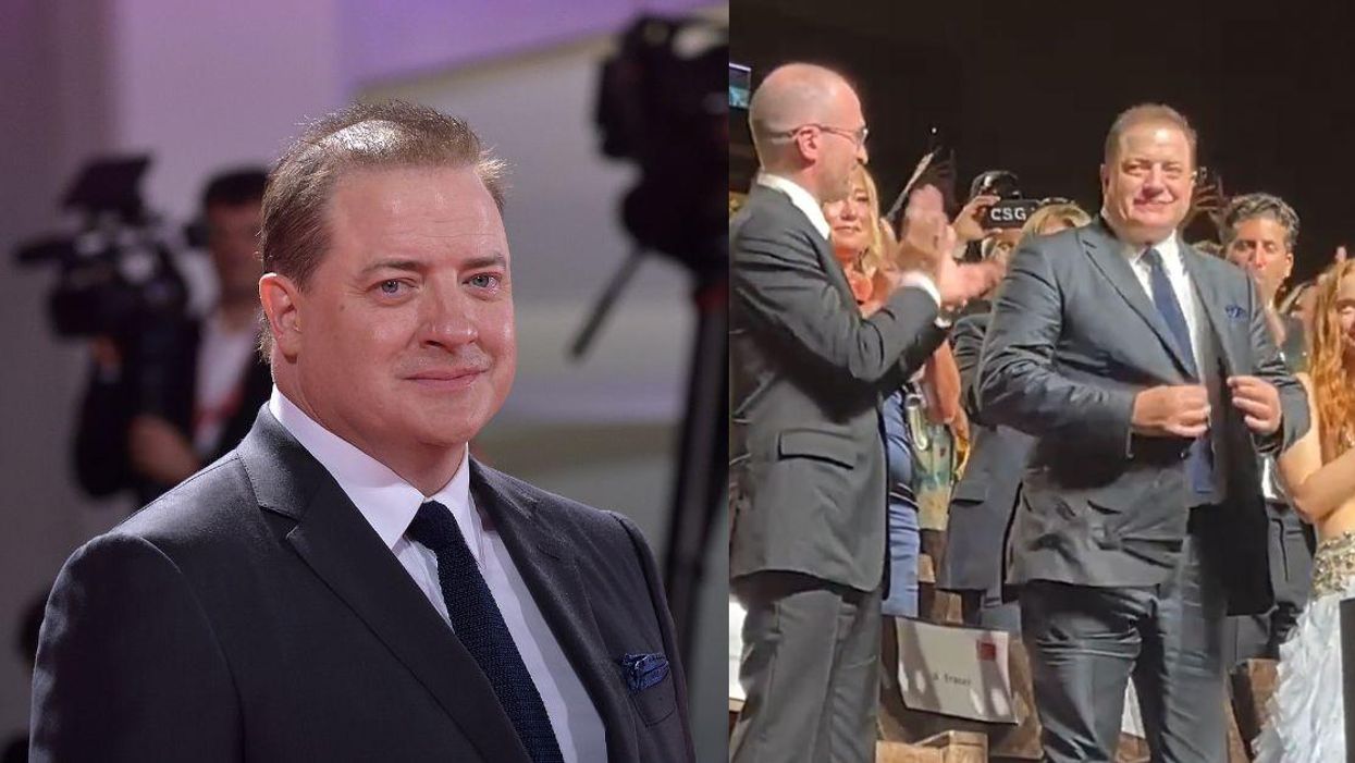 Brendan Fraser Tears Up During Six Minute Standing Ovation For His Performance In 'The Whale' In Venice