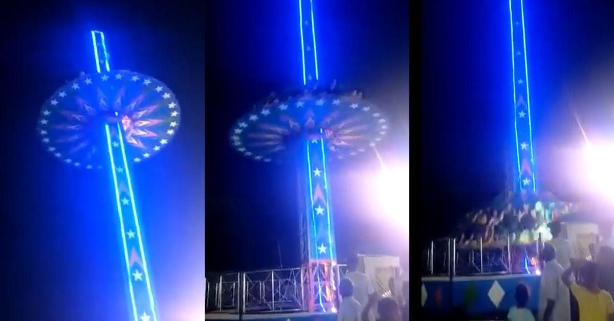 Scary Video Captures Amusement Park Ride Full Of People Free Falling To Ground After Malfunction