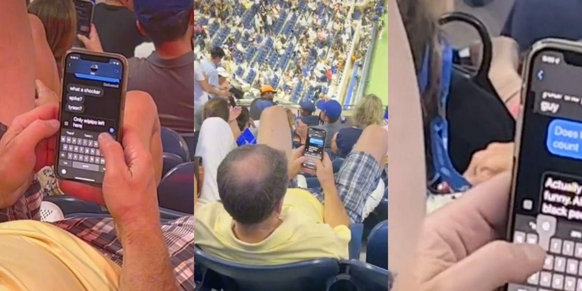 Texting Only Fans US Open Fan Caught Texting 'All The Black People' Left After Serena ...
