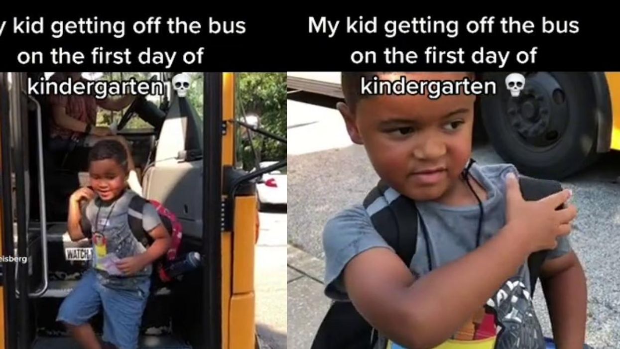 Little Boy Gets Off Bus From First Day Of School With Hilariously Blunt Critique For His Mom