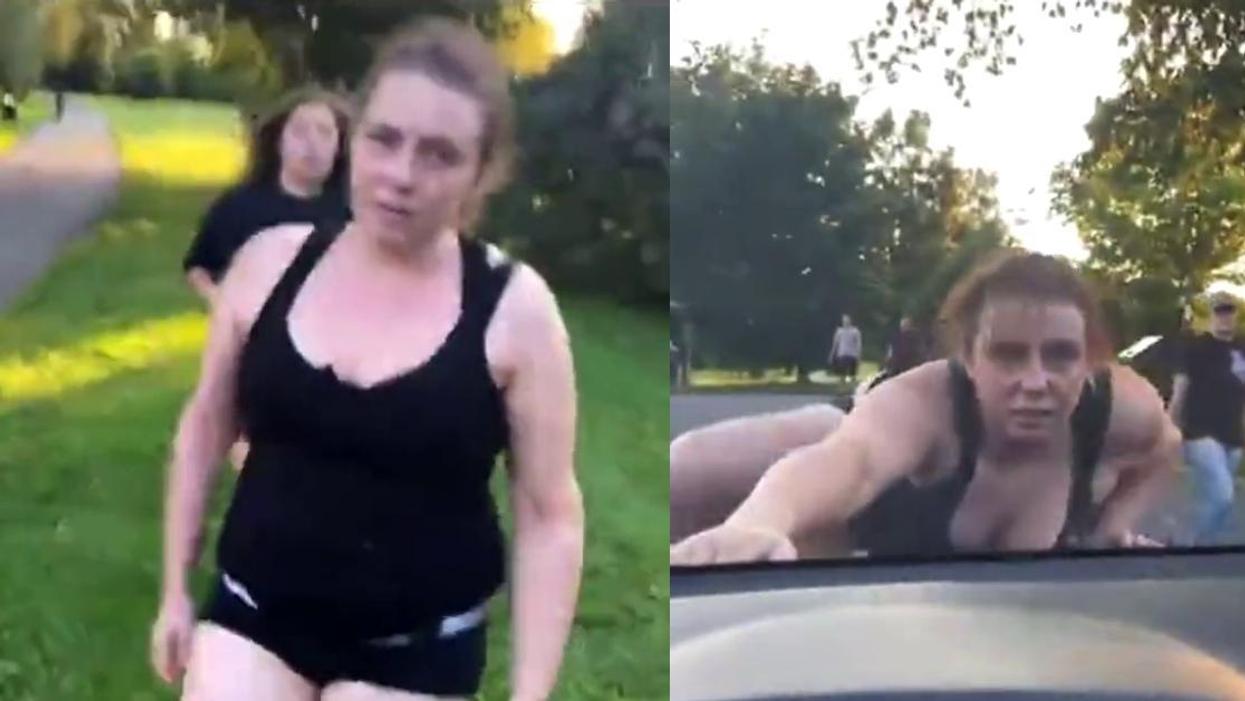 Cyclist Charged After Video Shows Her Attacking First Nations Woman For Not Wearing A Bra
