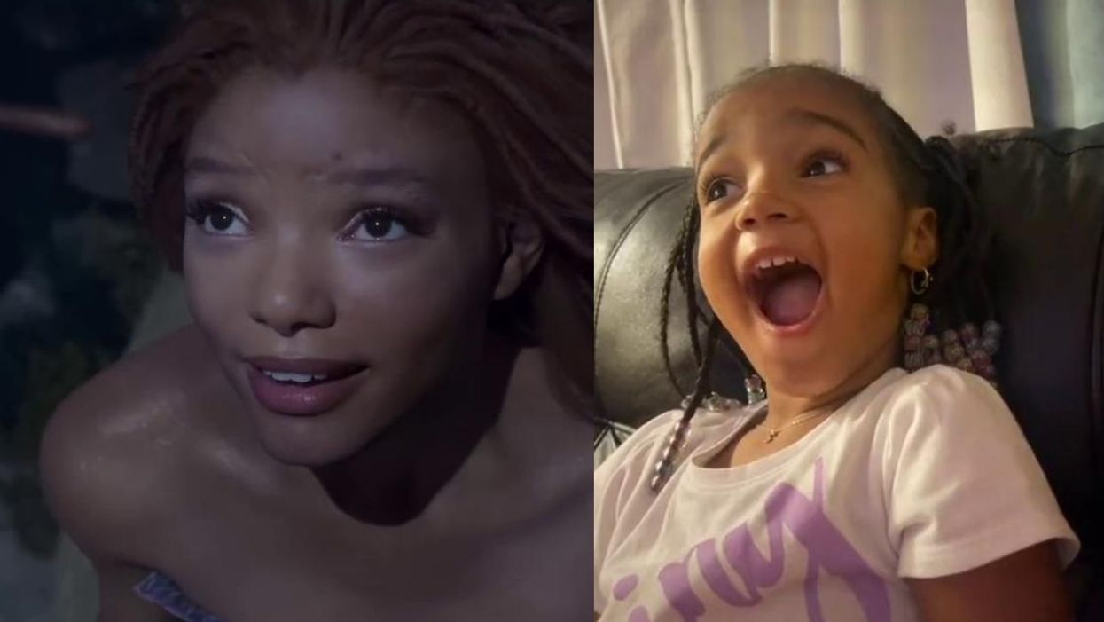 Viral Videos Of Young Black Girls Seeing A Black Ariel In 'Little Mermaid' Trailer Has Everyone In Tears