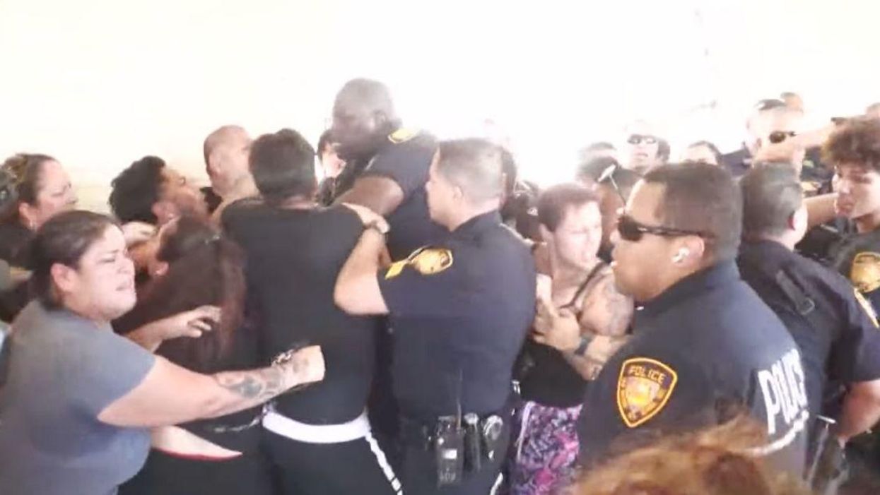 Chaos Erupts As Alarmed Texas Parents Clash With Police After False School Shooting Report