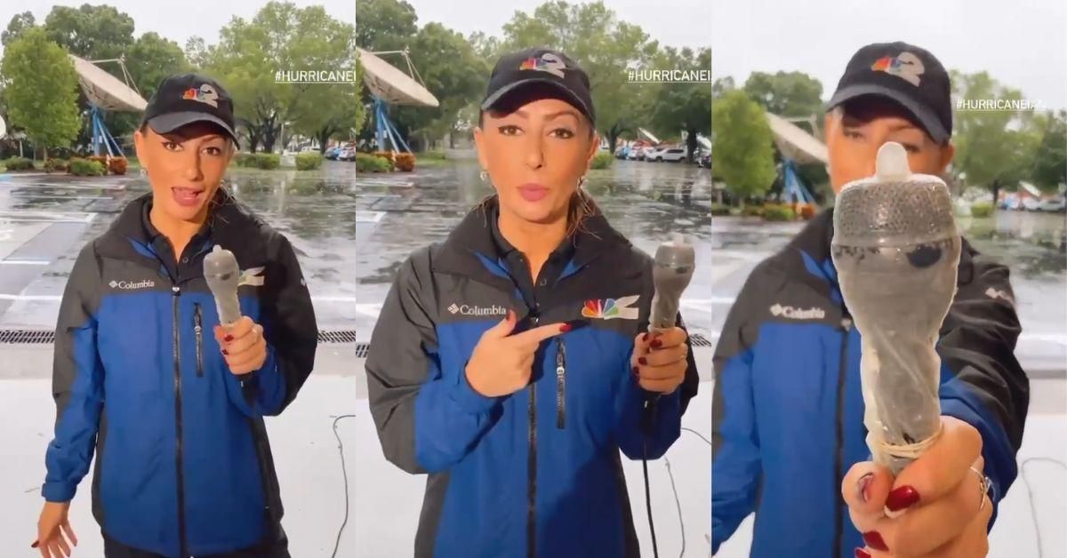 Florida Reporter Speaks Out In Defense Of Putting Condom On Her Mic To Report On Hurricane Ian