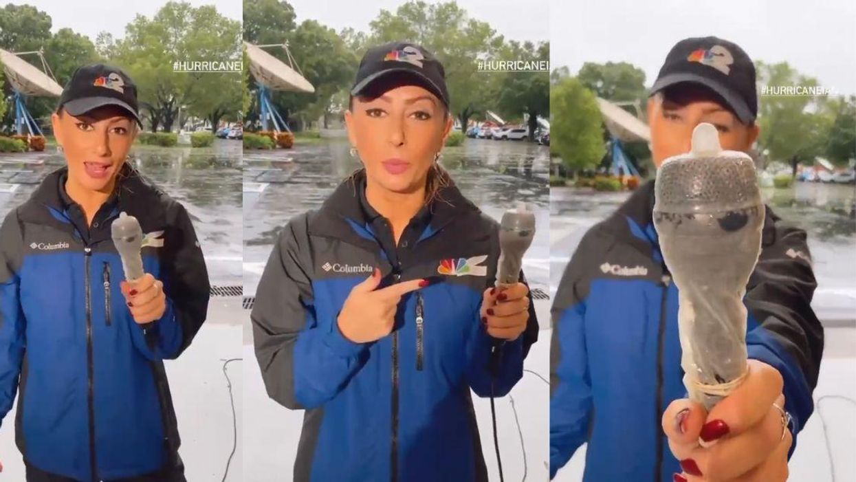 Florida Reporter Speaks Out In Defense Of Putting Condom On Her Mic To Report On Hurricane Ian