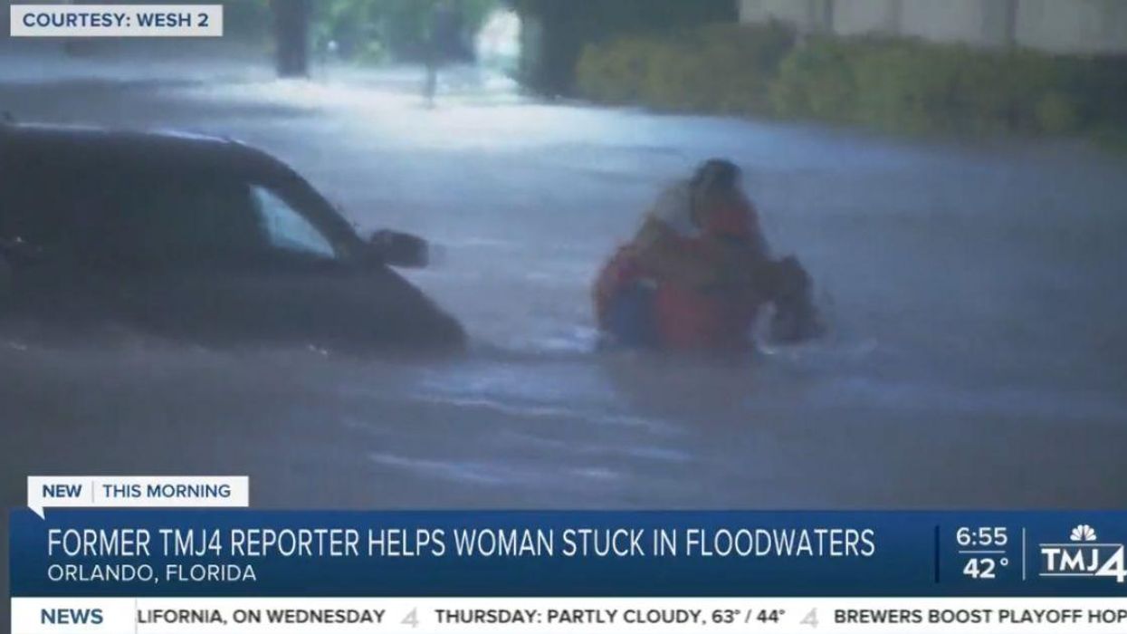 Orlando Reporter Heroically Saves Nurse Trapped In Hurricane Ian Floodwaters Live On The Air