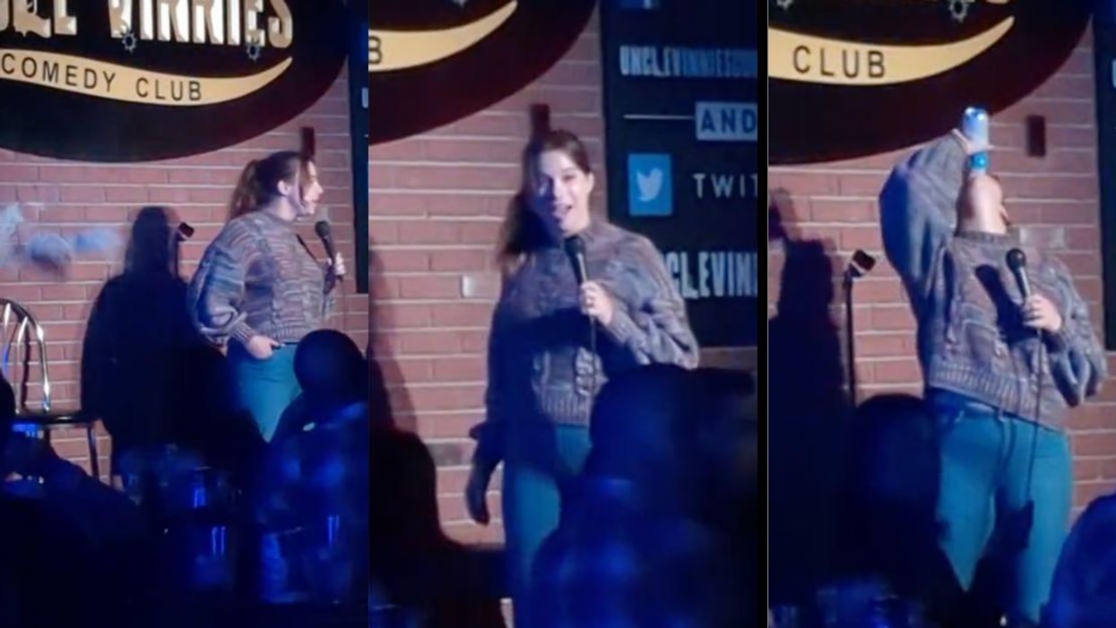Stand-Up Comic Deals With MAGA Hecklers Like A Boss After One Hurls A Can Of Beer At Her