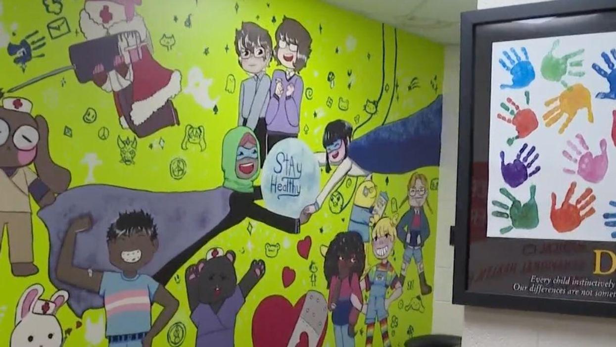 Conservative Parents Melt Down Over 'Satanic' Middle School Mural Depicting LGBTQ+ Youth