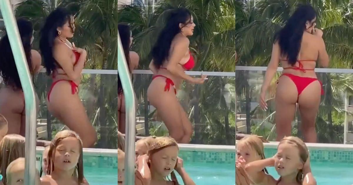 Woman Sparks Heated Debate After Video Shows Her Twerking At Pool In Front Of Children
