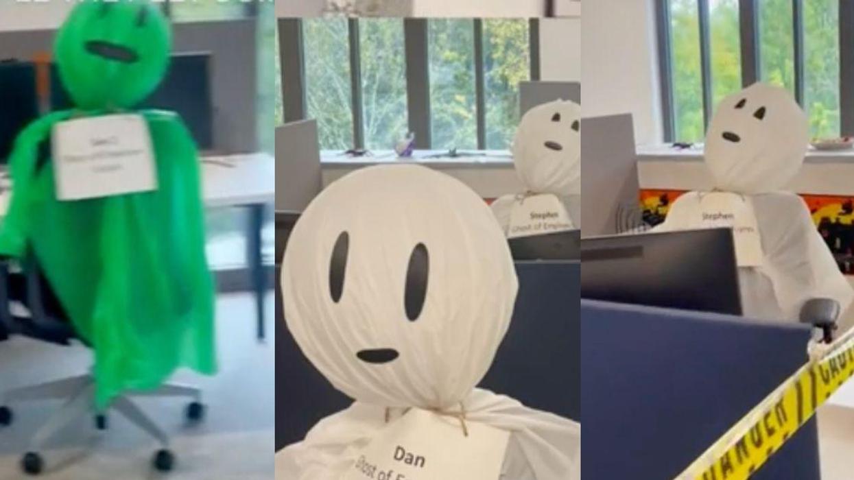 Company Called Out For Decorating Office With 'Ghosts Of Employees Past' After Layoffs