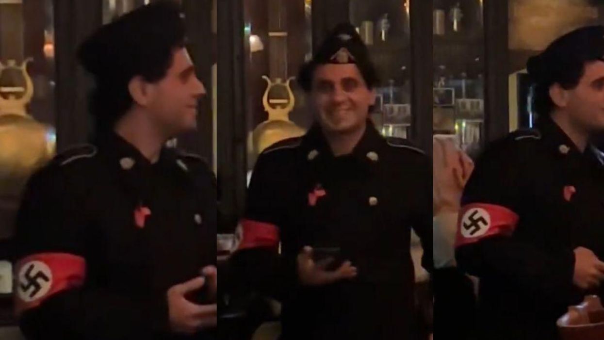 Grinning Man Shows Up To NYC Bar In Full Nazi Uniform—And It Went As Well As You'd Expect
