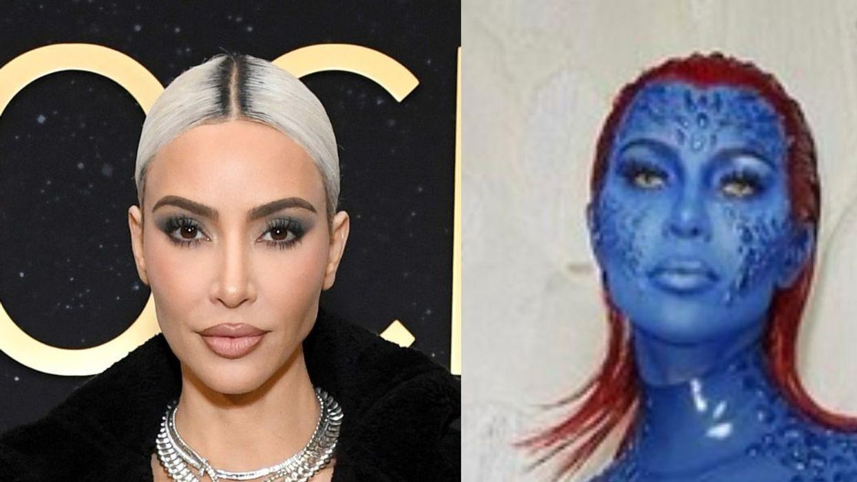 Kim K. Showed Up To A Halloween Party As Mystique—Only To Realize It Wasn't A Costume Party