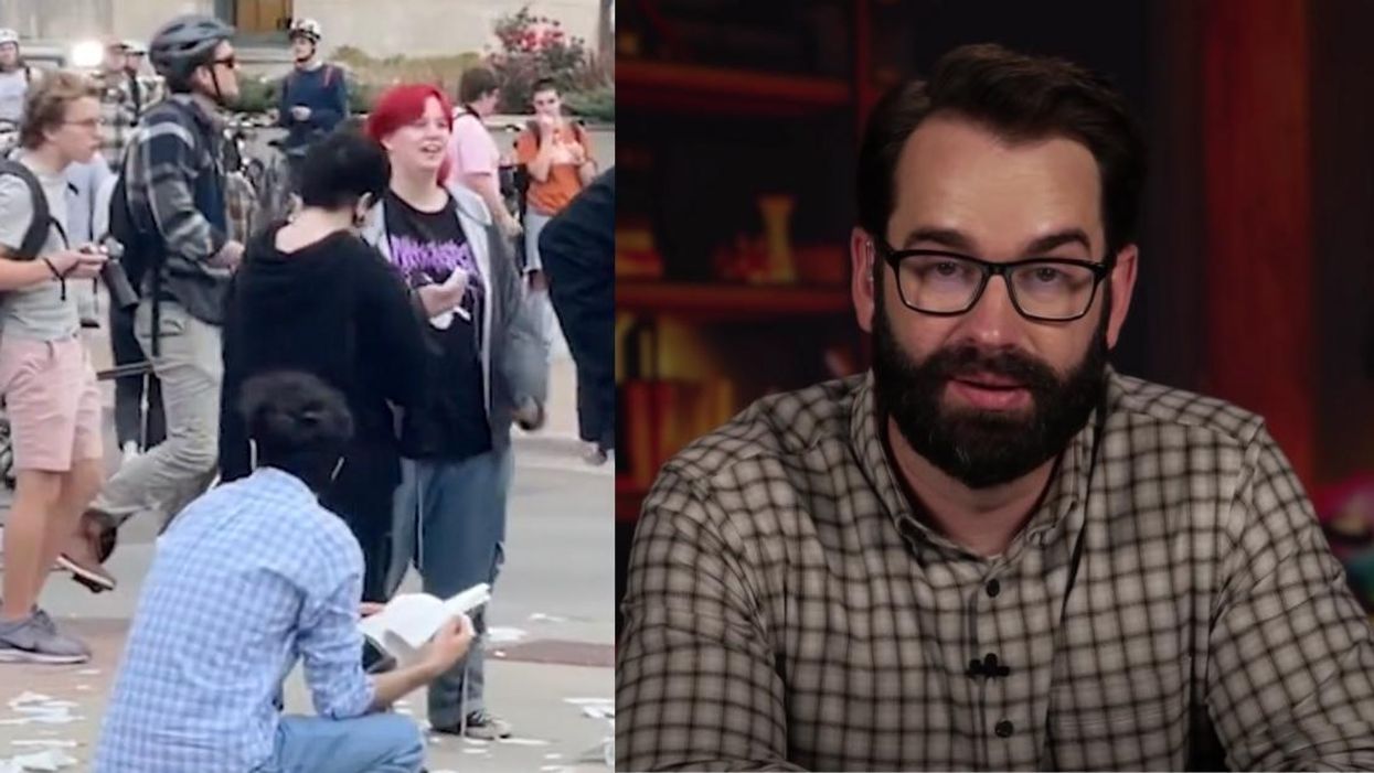 Conservatives Outraged After Student Protests Far-Right Speaker By Eating Pages Of Bible