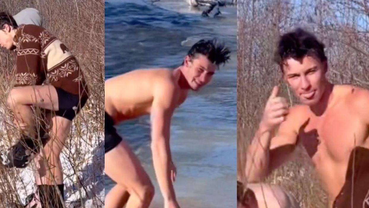 Shawn Mendes' Holiday Dip In An Ice-Cold River Is Leaving Fans Hot And Bothered