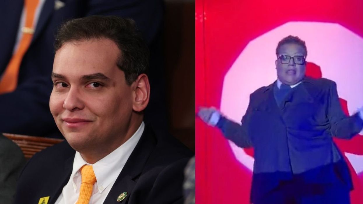 Drag Queen's Showstopping Performance As George Santos Has The Internet In Stitches