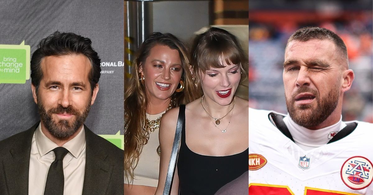 Ryan Reynolds Swaps Taylor Swift And Blake Lively's Faces With His And Travis Kelce's In Hilarious Photo
