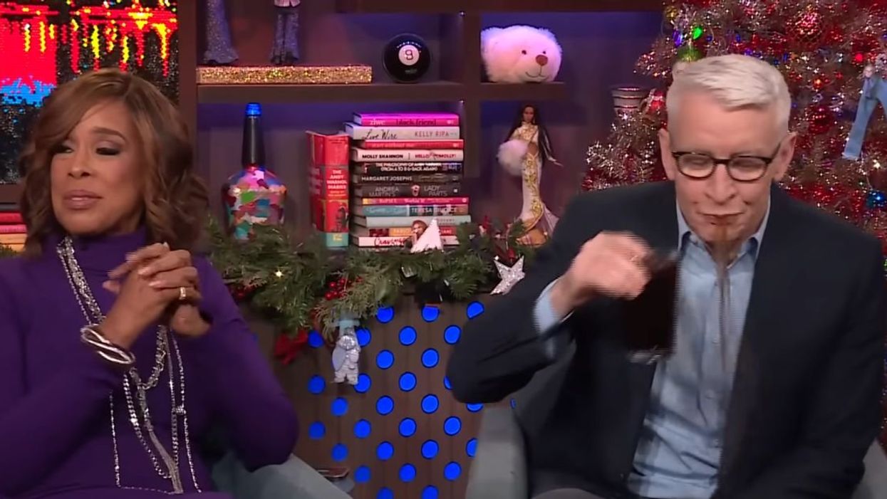 Anderson Cooper Spits Out His Drink After Gayle King Presses Him About His Sex Life In Viral Clip