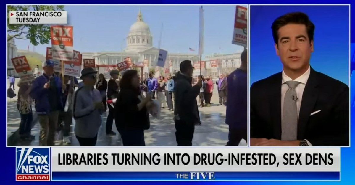 Fox News Mocked After Claiming Libraries Have Turned Into 'Drug-Infested Sex Dens'