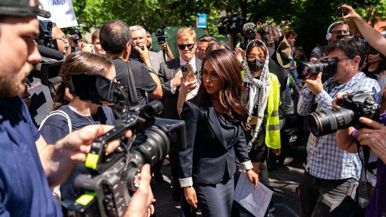Boebert Hit With 'Beetlejuice' Chants By Protesters While Touring University Encampment