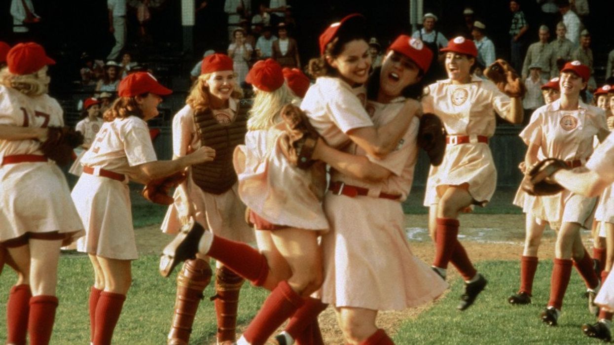The Cast Of 'A League Of Their Own' Just Reunited—And There's Definitely Crying In Baseball
