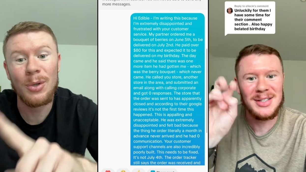 TikToker Irate After Edible Arrangements Blocks Him For Complaining That His $80 Birthday Gift Never Arrived