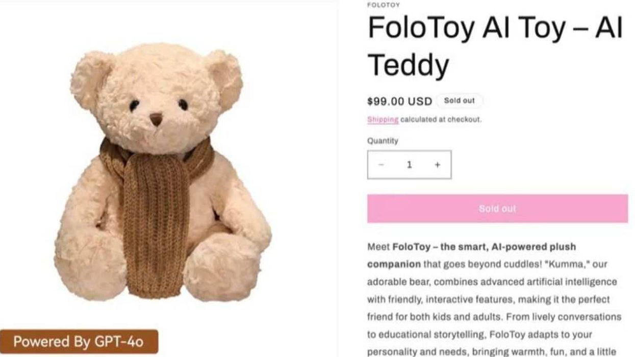 AI-Powered Teddy Bear Pulled From Market After It Offered Graphic Sexual Advice