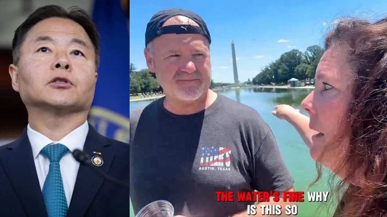 Dem Rep. Has Hilarious Response After MAGA Accuses Democrats Of 'Sabotaging' Reflecting Pool With Algae