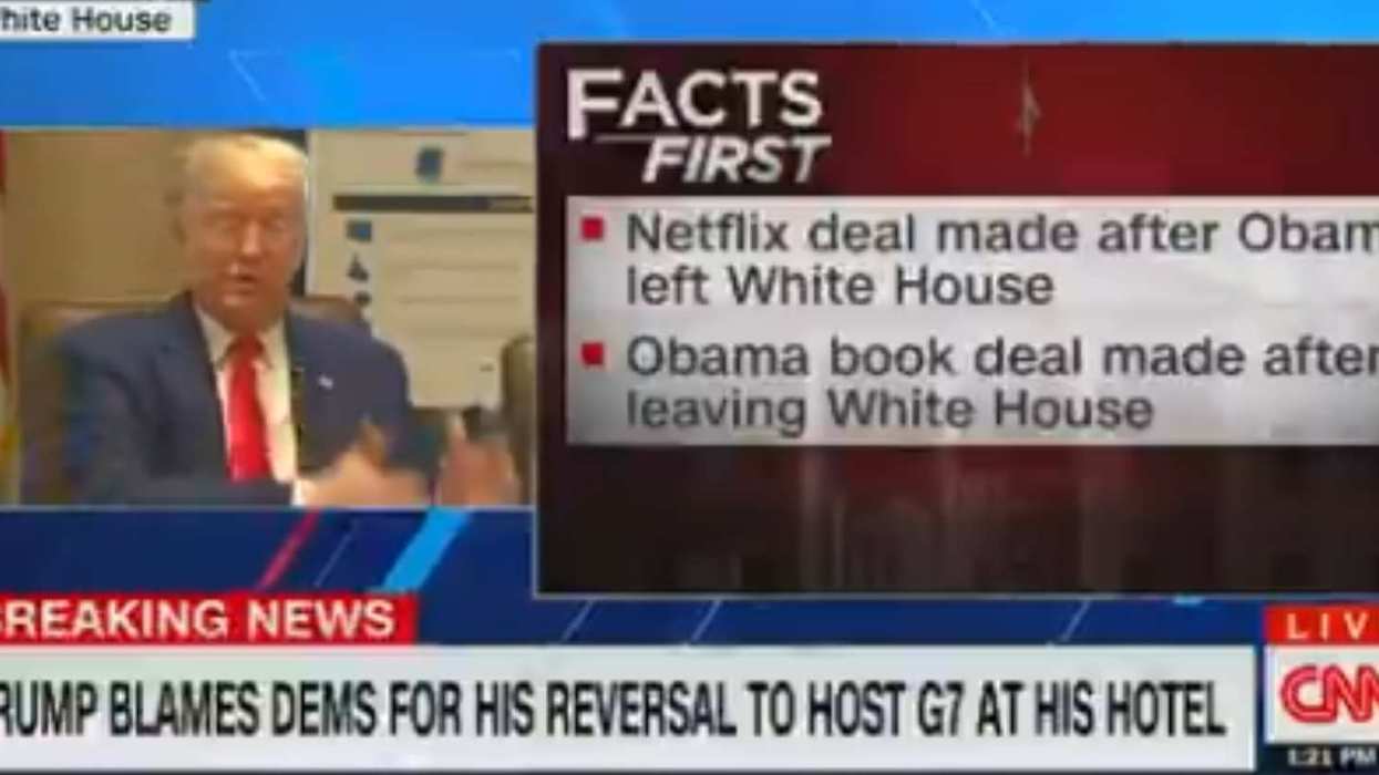 CNN Hit Back at Trump's 'Phony Emoluments Clause' Claim With a Real Time Factcheck for the Ages