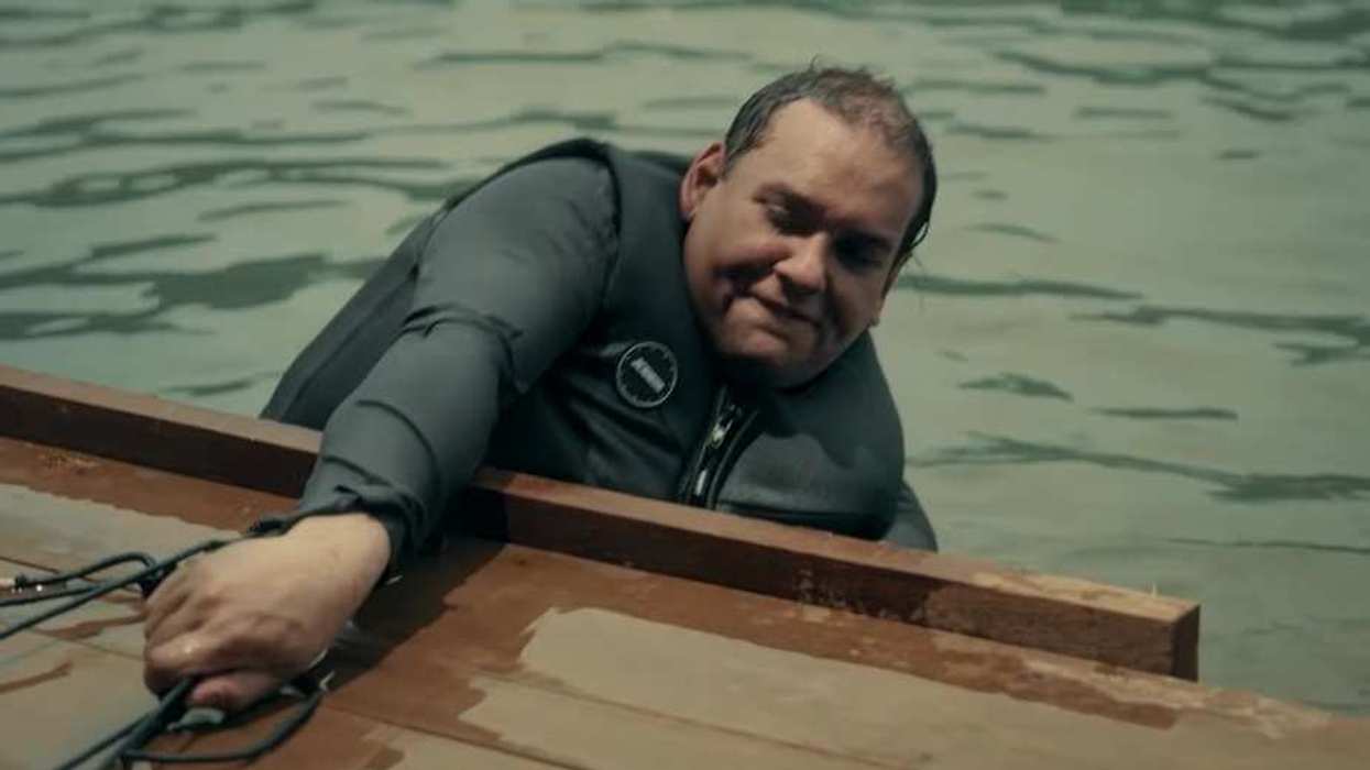Viral Clip Of George Santos Struggling To Climb Aboard Raft On 'Special Forces' Reality Show Is All Kinds Of Cringey