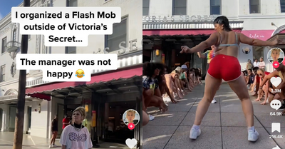 Jax Calls Out Victoria's Secret With Flash Mob Outside Store: VIDEO - Comic  Sands