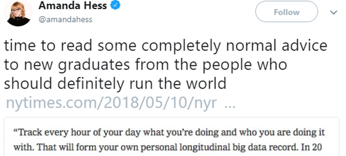 CEO's Advice To New Graduates Sounds A Lot Like He's Preparing For The End Times