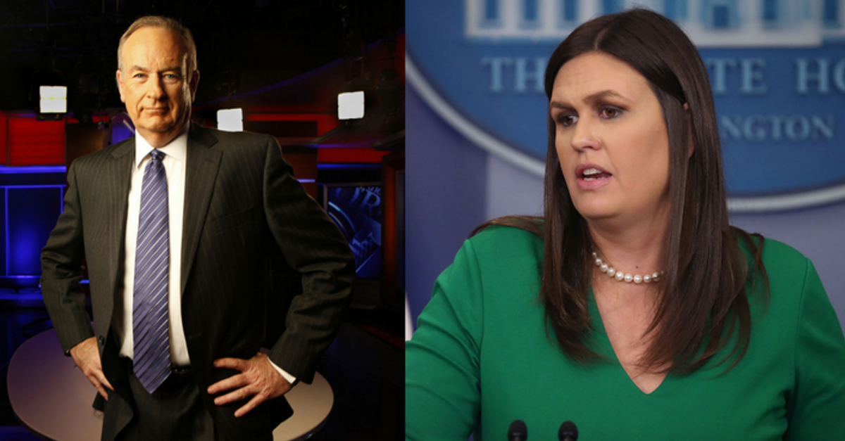 Bill O'Reilly Is Getting Dragged on Twitter for a Questionable Offer He Made to Sarah Sanders